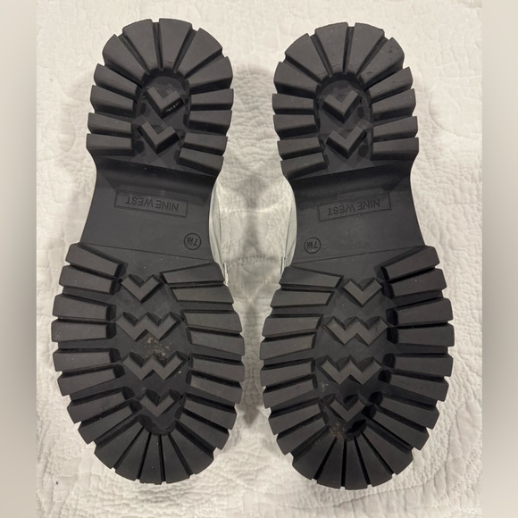 Nine West Metallic Silver Loafers - Picture 5 of 9